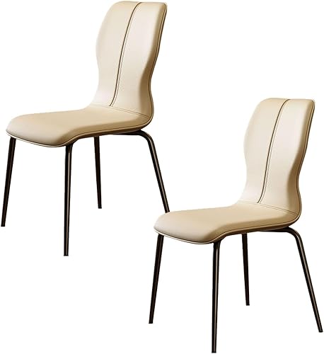 Miniatura 14 de JKGHK Dining Chairs Set, Room Chairs with Back, Armless Dining Room Chair with Leather Cushion, Upholstered Living Room Accent Side Chair for Home,