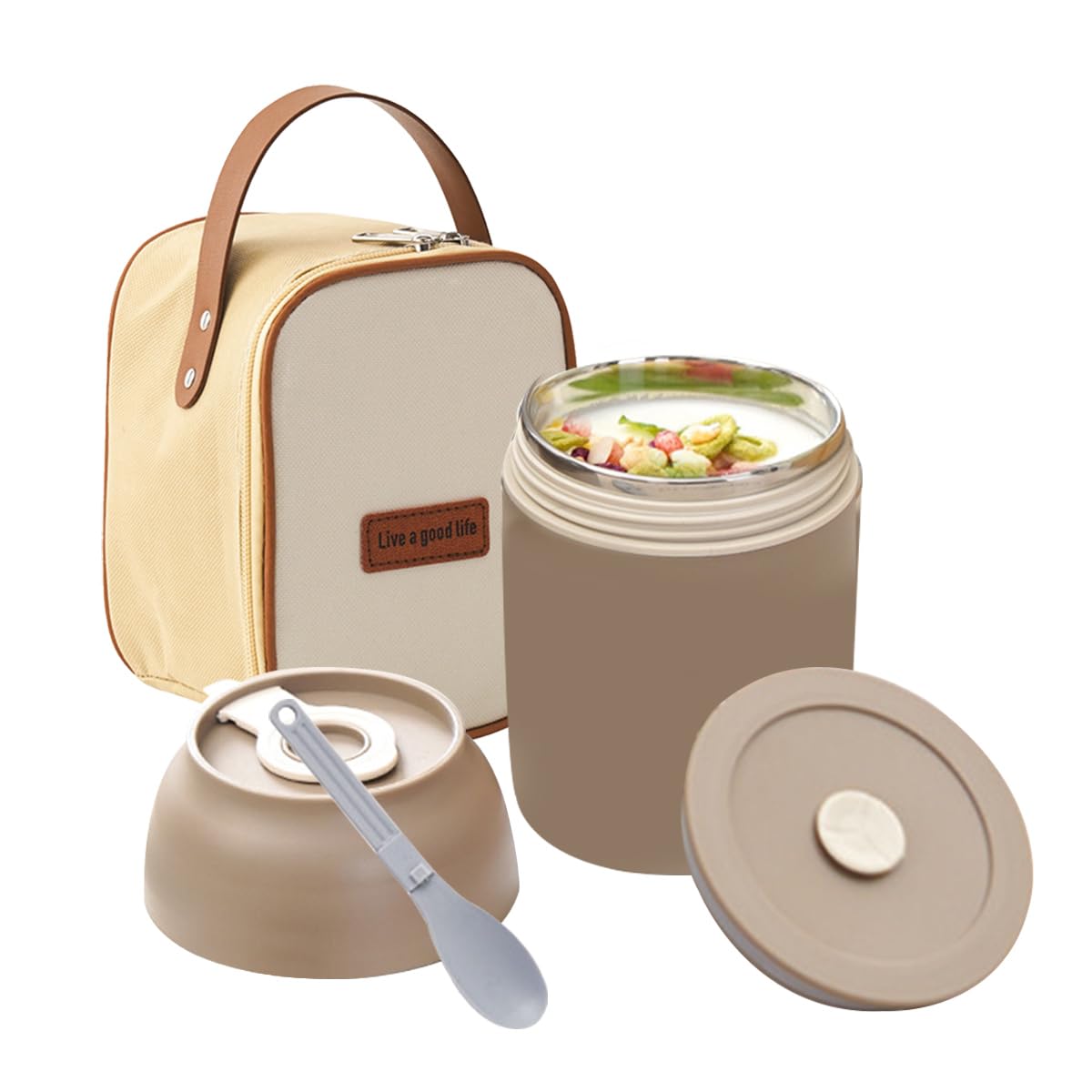 Amazon｜ランチスープジャー スープジャー 保温弁当箱 500ML 丼型 保温