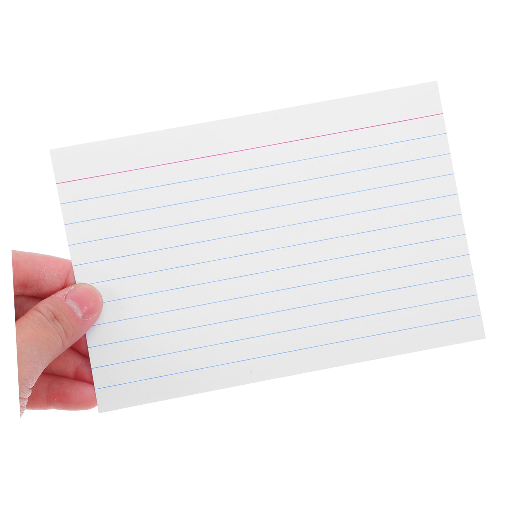 4-zoll Linierte Karteikarten 200 Stück Glattes Papier Horizontal Bedruckt Beschreibbare Lern und Notizkarten für Büro Schule und Präsentationen