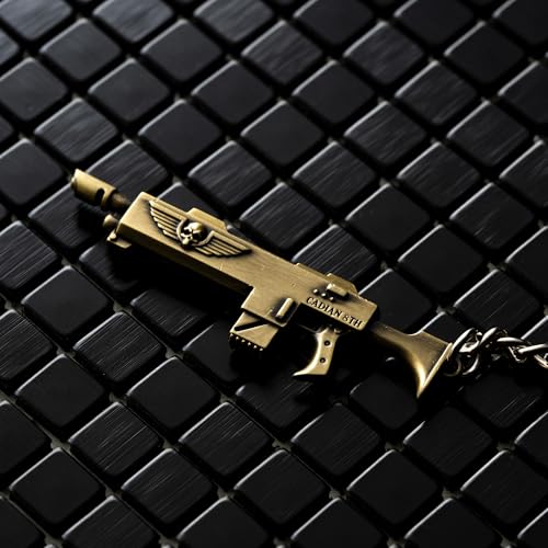 Image of Starforged Warhammer40K Master-Crafted Range Weapon Keychain Keyring Collection Warhammer Gifts Mens Accessories