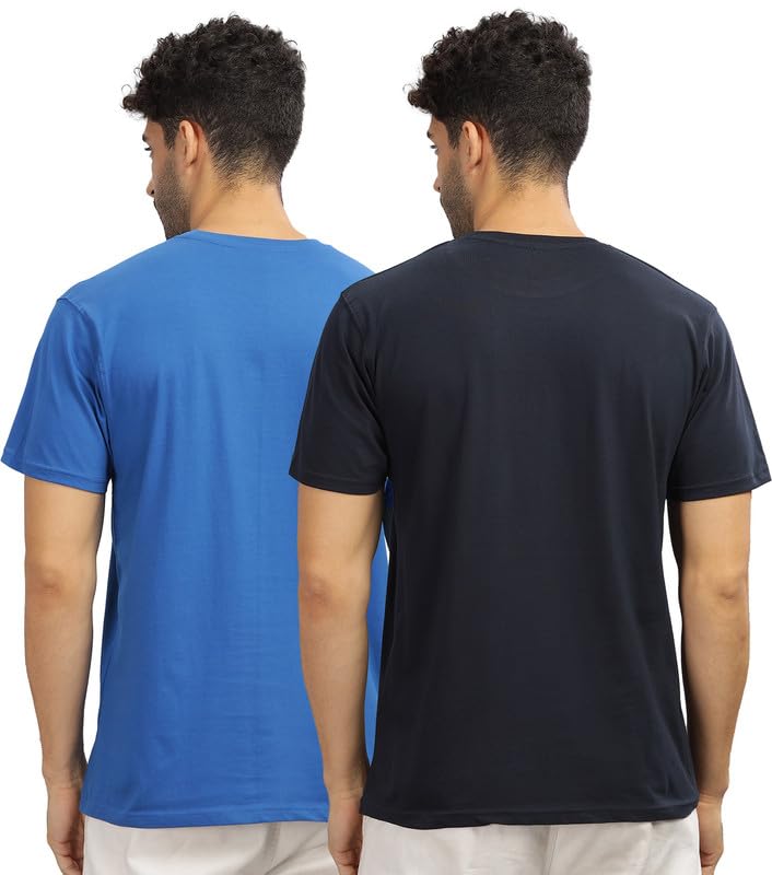 Image of XENOVAURBAN Unisex Regular Cotton Combo of 2 Solid Color Tshirt