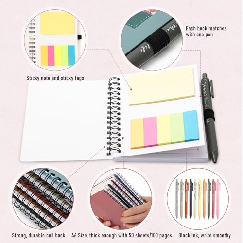 Carnet à spirale 2025 pour ne plus perdre vos stylos et vos notes de bureau - 4