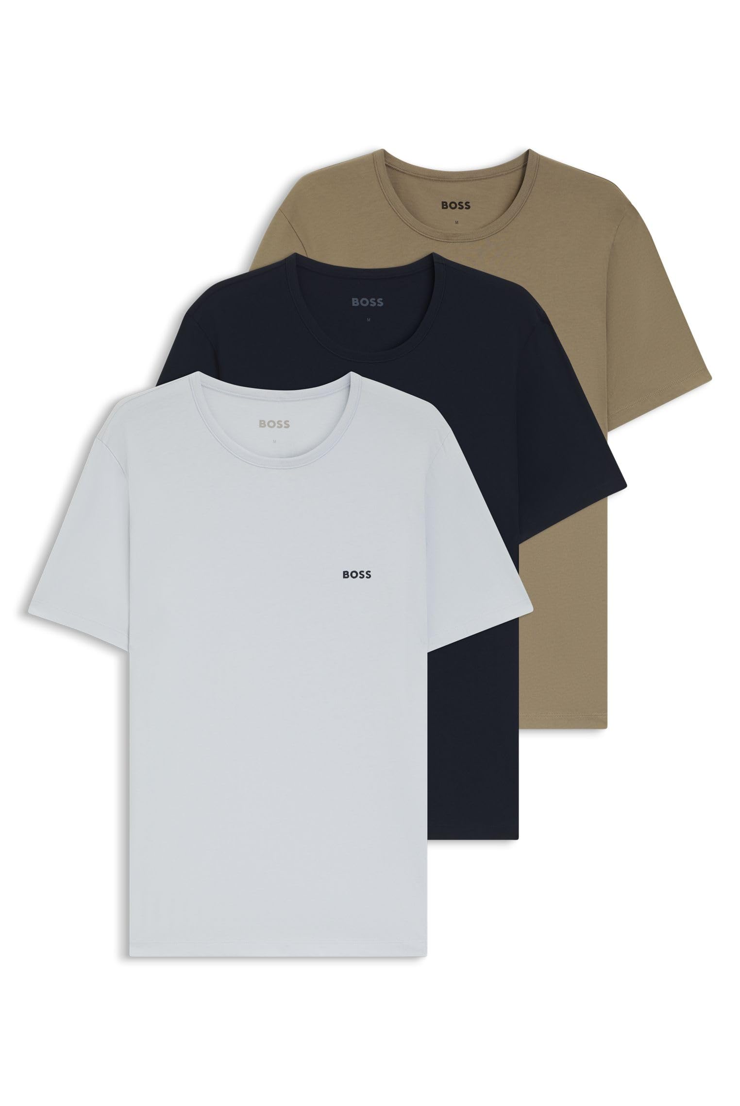 BOSS Herren Tshirtrn 3p Classic 10267939 0 Underwear_T_Shirt (1er Pack)