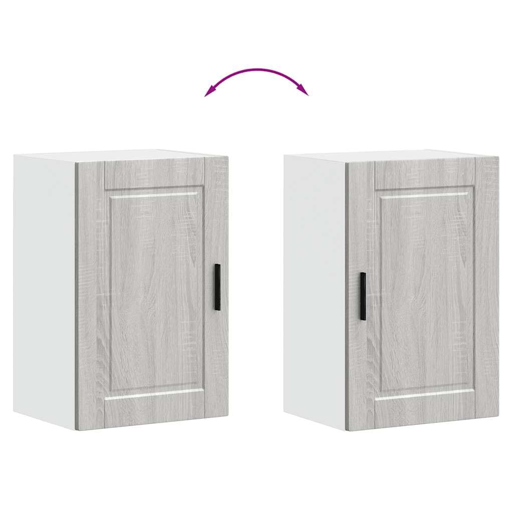 vidaXL Armario de Pared de Cocina Porto Gris Sonoma Madera ingeniería