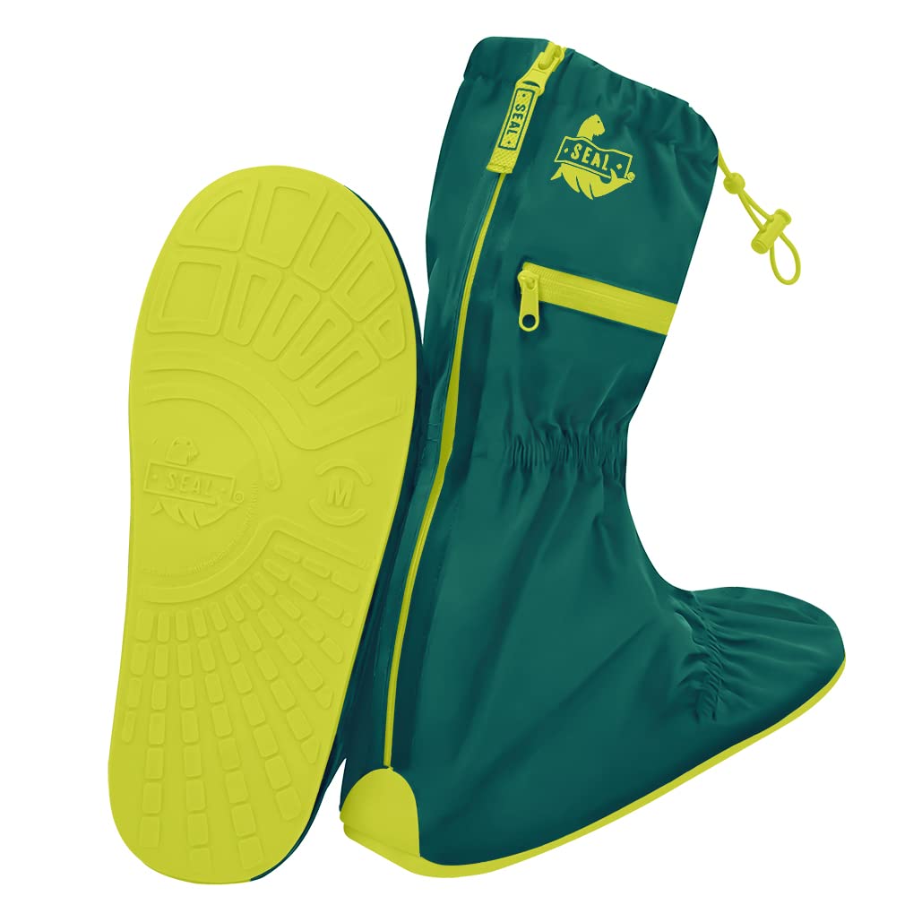 SEAL Waterproof Shoe Covers, Reusable Rain Shoe Covers with Slip