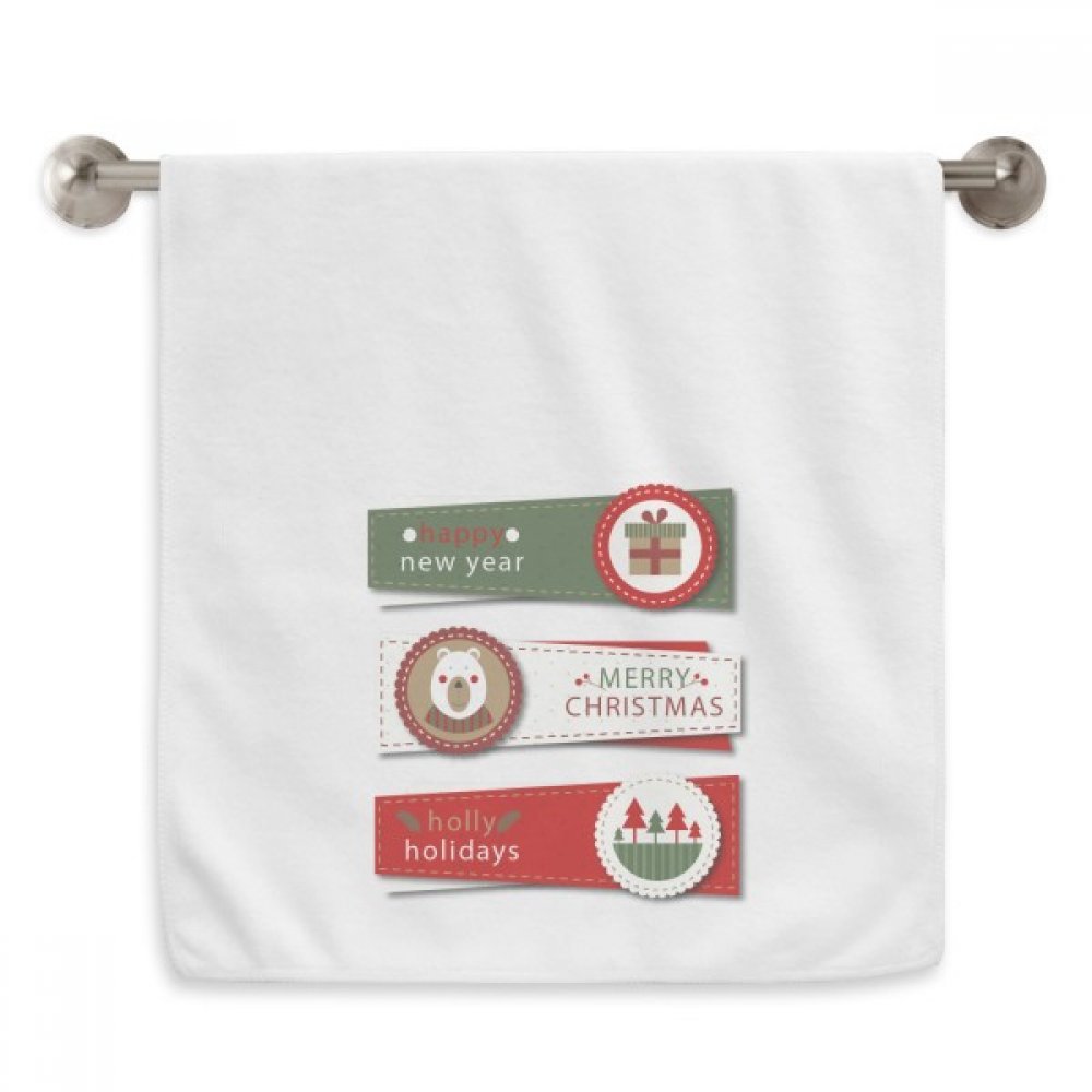 Serviettes moelleuses Joyeux Noël | Essuie-mains coloré 13x29 pouces
