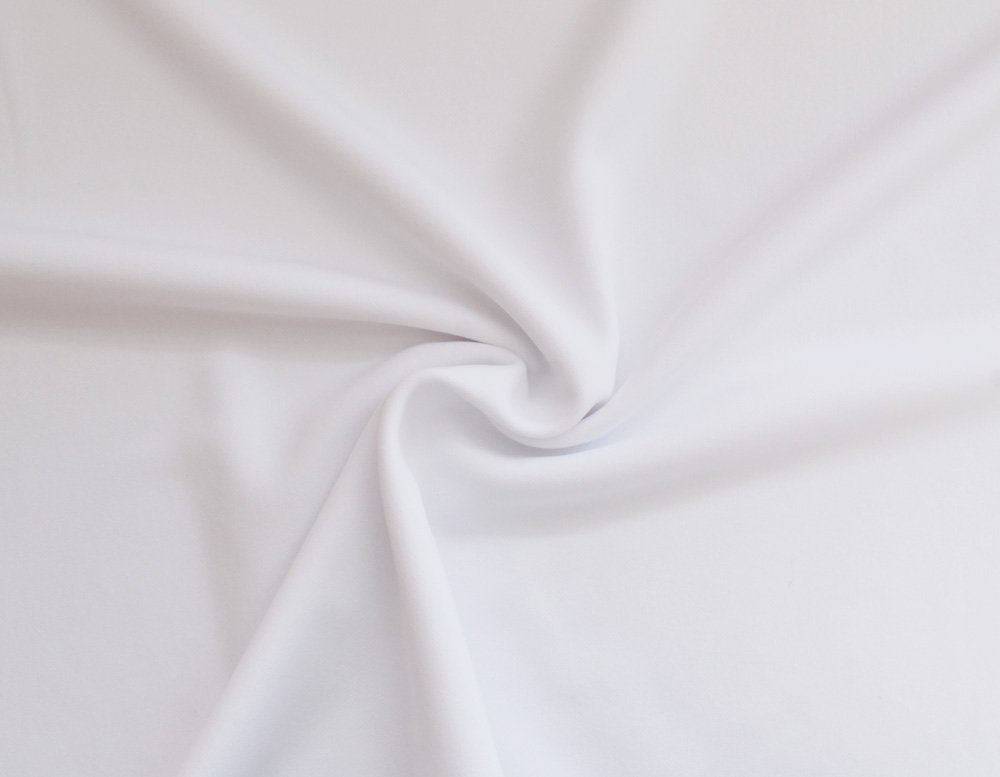 Field's Fabrics Scuba Knit 58" Wide Polyester by The Yard - White (24094)