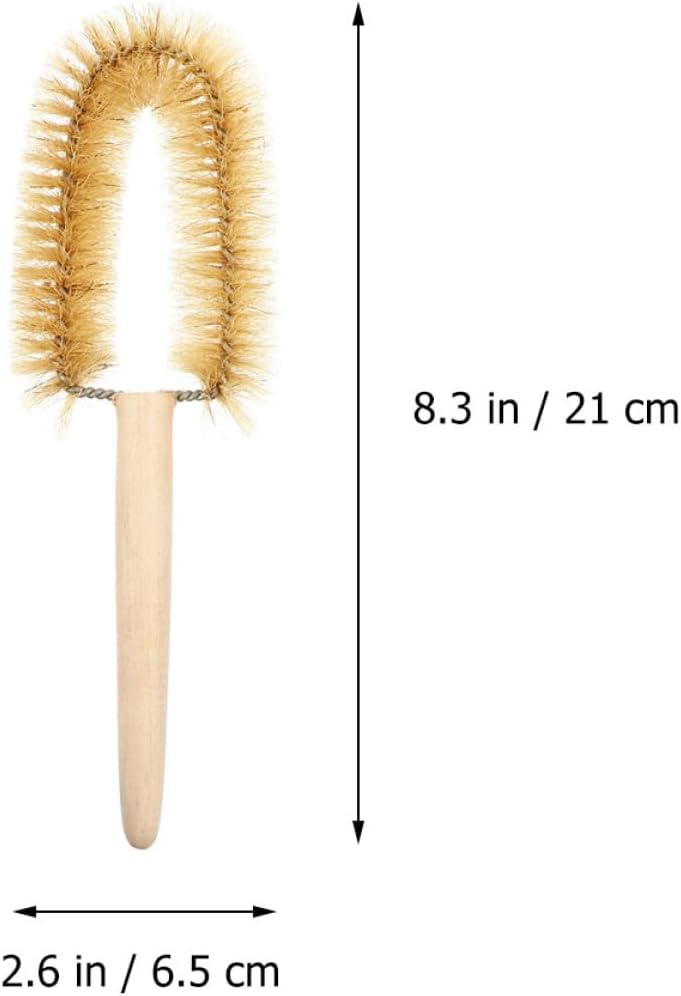 5 Pcs Small Beaker Cleaning Brushes with Handle Multipurpose Scientific Lab Cup Scrubbers for Laboratory Glassware Cleaning