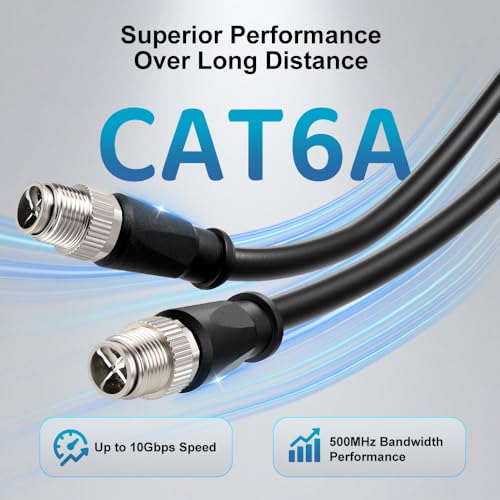 Cable Ethernet Cat6a Cognex High Flex 2m M12 X-Coded miniatura 3