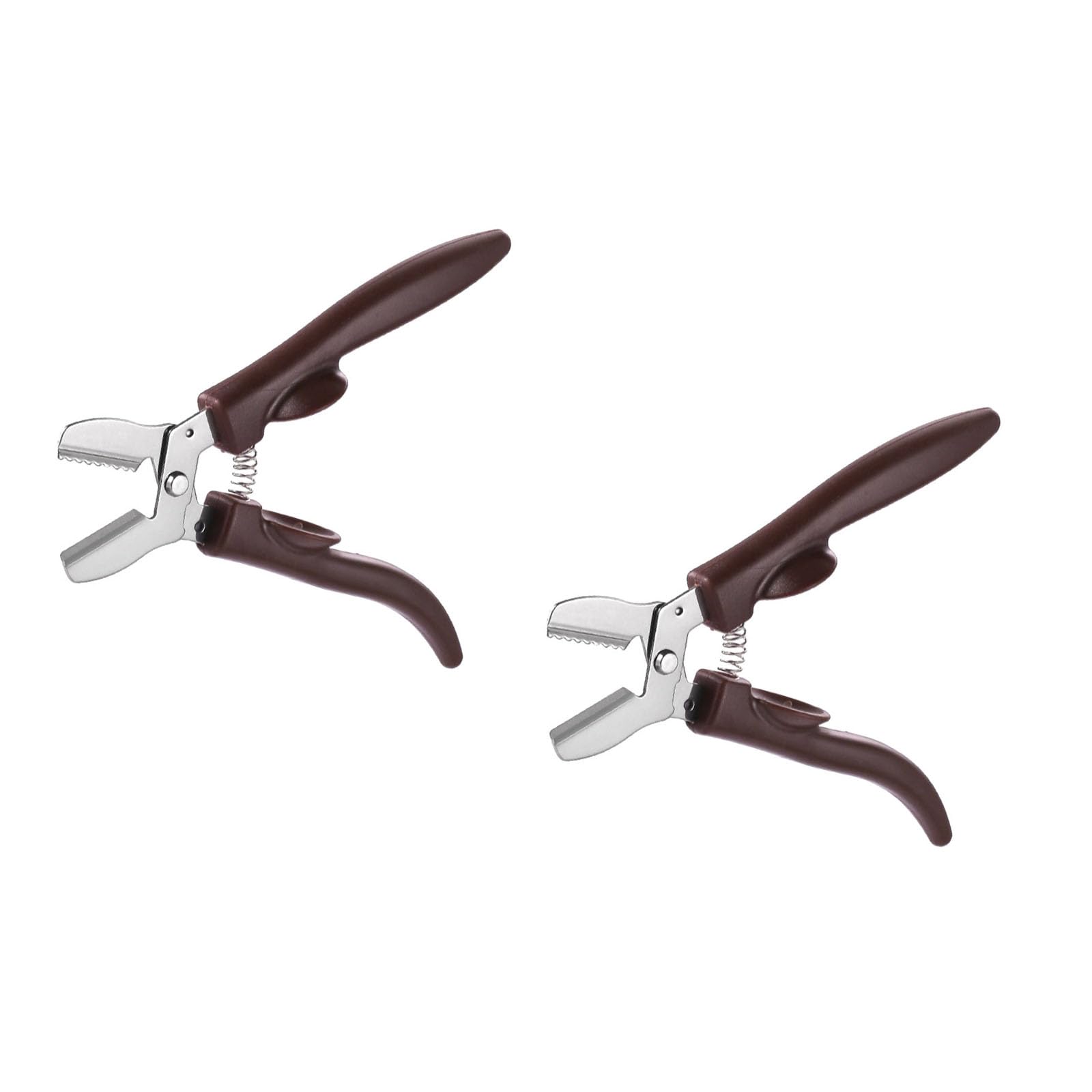 2Pcs Multifunctional Chestnuts Scissors Stainless Steel Nut Cracker Kitchen Tool for Walnuts Cutting and Slicing Nut Tool