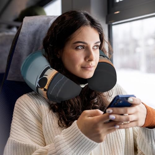 Almohada de poliéster tamaño único para viaje con cierre miniatura 6