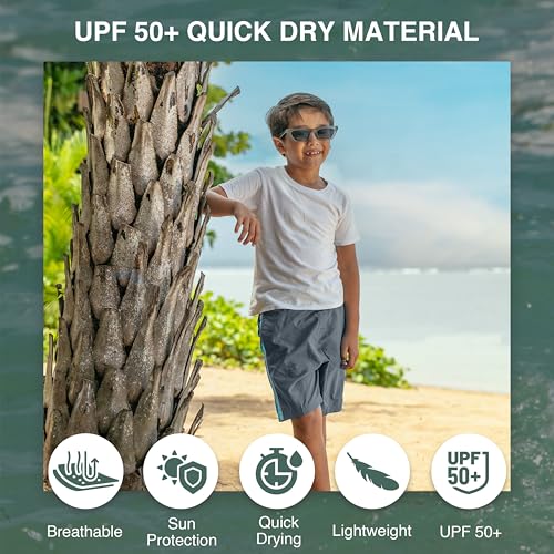 Image of Kanu Surf Boys' Toddler Troy Stripe Swim Trunks