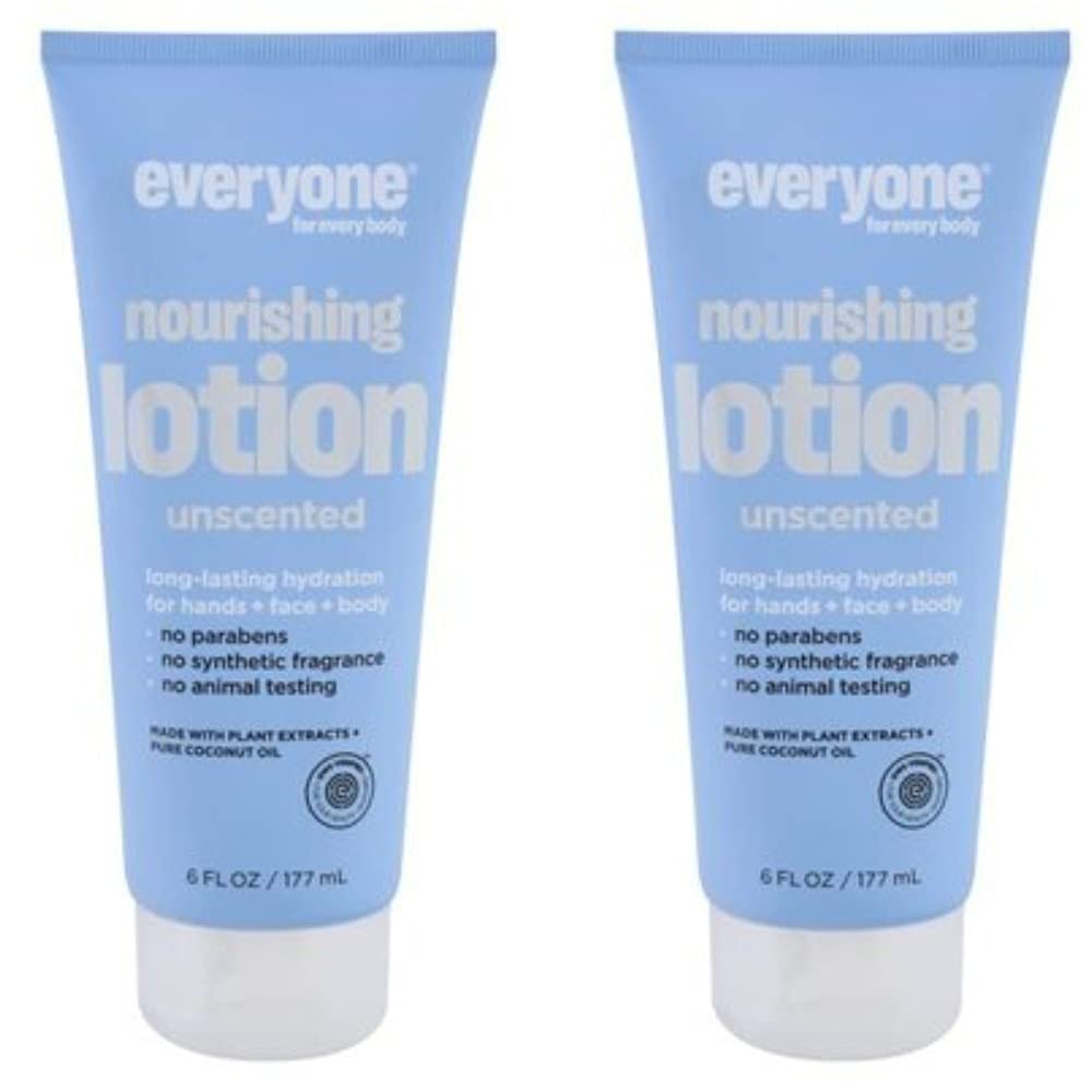 Everyone 3-in-1 Lotion, Unscented, 6 oz Each (Pack of 2)