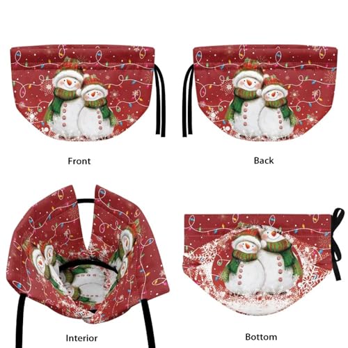 Image of Christmas Tea Cozy Cover Insulated Dust Cover for Teapot Snowman Tea Pot Covers for Keeping Warm Kettle Protector Covers Washable Portable Party Decoration