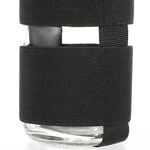 Mini-bouteille d'eau Toddmomy avec ceinture extérieure et filet noir
