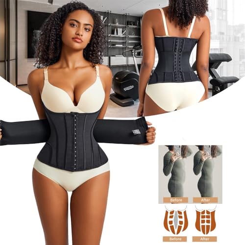 Image of Waist Cincher Shaperwear for Womem Full Body Women Double Belt Wrap Corset Trainer Tummy Control Shaper