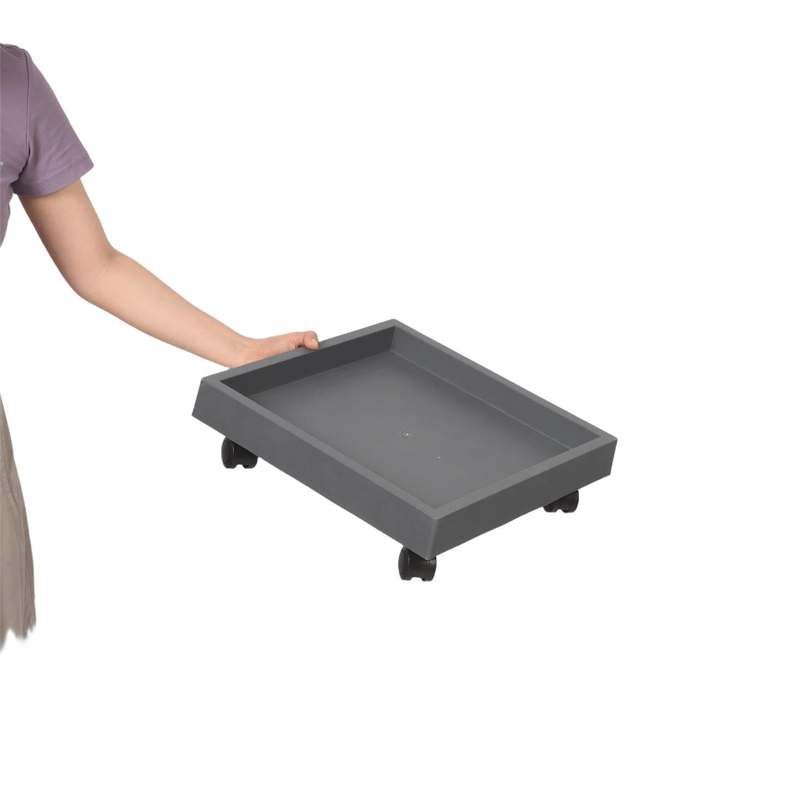 Bandeja para Deshumidificador con Ruedas Giratorias Plataforma Móvil Cuadrada con Capacidad de Carga de 100 kg para Sótanos y Lavaderos