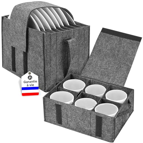 Caravan Becherhalter Aus Filz - Aufbewahrungstasche Für 6 Gläser Camping