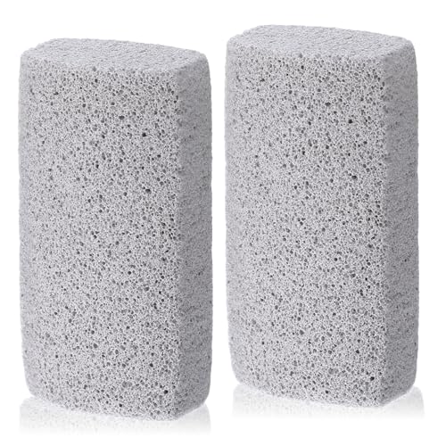 Yolev 2 Pcs Pet Hair Remover Grey Pumice Stone for Dog Cat Tool Fur Removal Cleaning Block Remover Stone for Car Interior Furniture Bedding Carpet3.94 x 1.97 x 1.38in