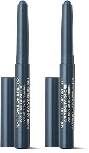 Bottega Verde - Matitone ombretto, 1,5 gr, con estratto di Calendula, waterproof tenuta 24H, blu cosmo (Confezione da 2)