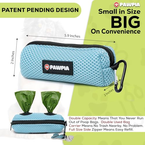 Image of Dog Poop Bag Dispenser (Sky Blue, 1 Count (Pack of 1))