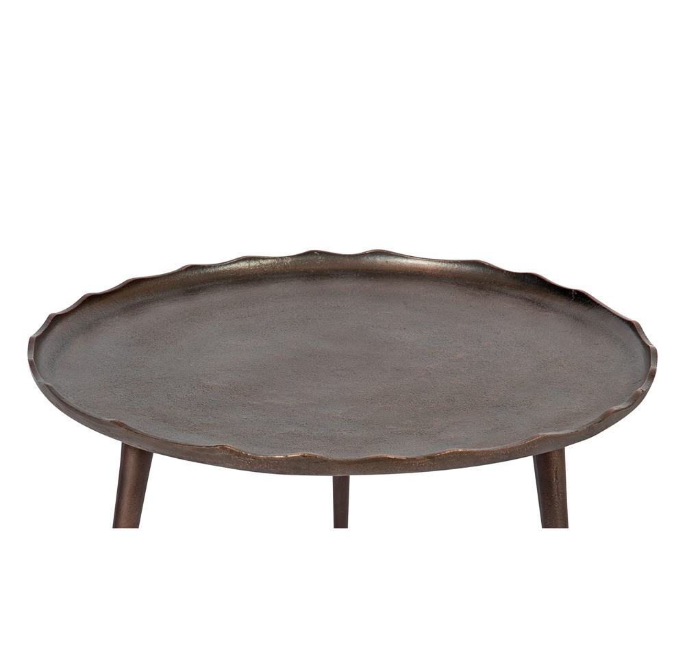 Amazon.com: Kate and Laurel Alessia Modern Round Metal Coffee