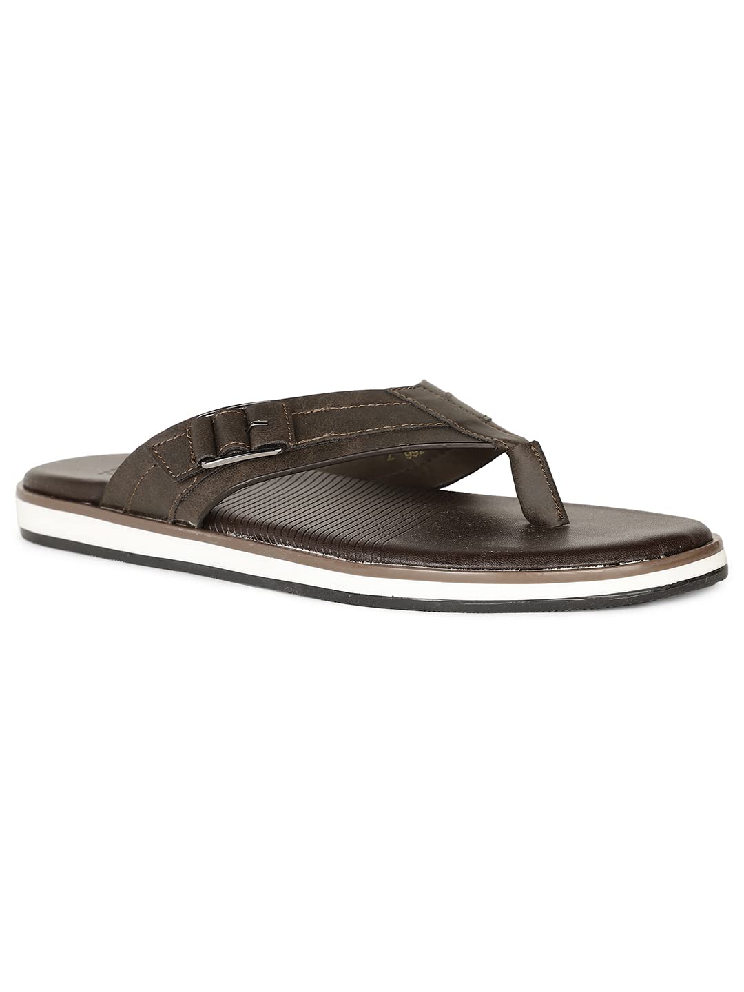 bata Men Pedra Thong Dark Brown Thong Slipper-picture-27
