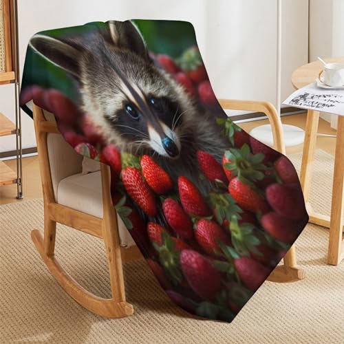 Couverture lit raton laveur en flannel premium douce jeté de canapé durable - 8