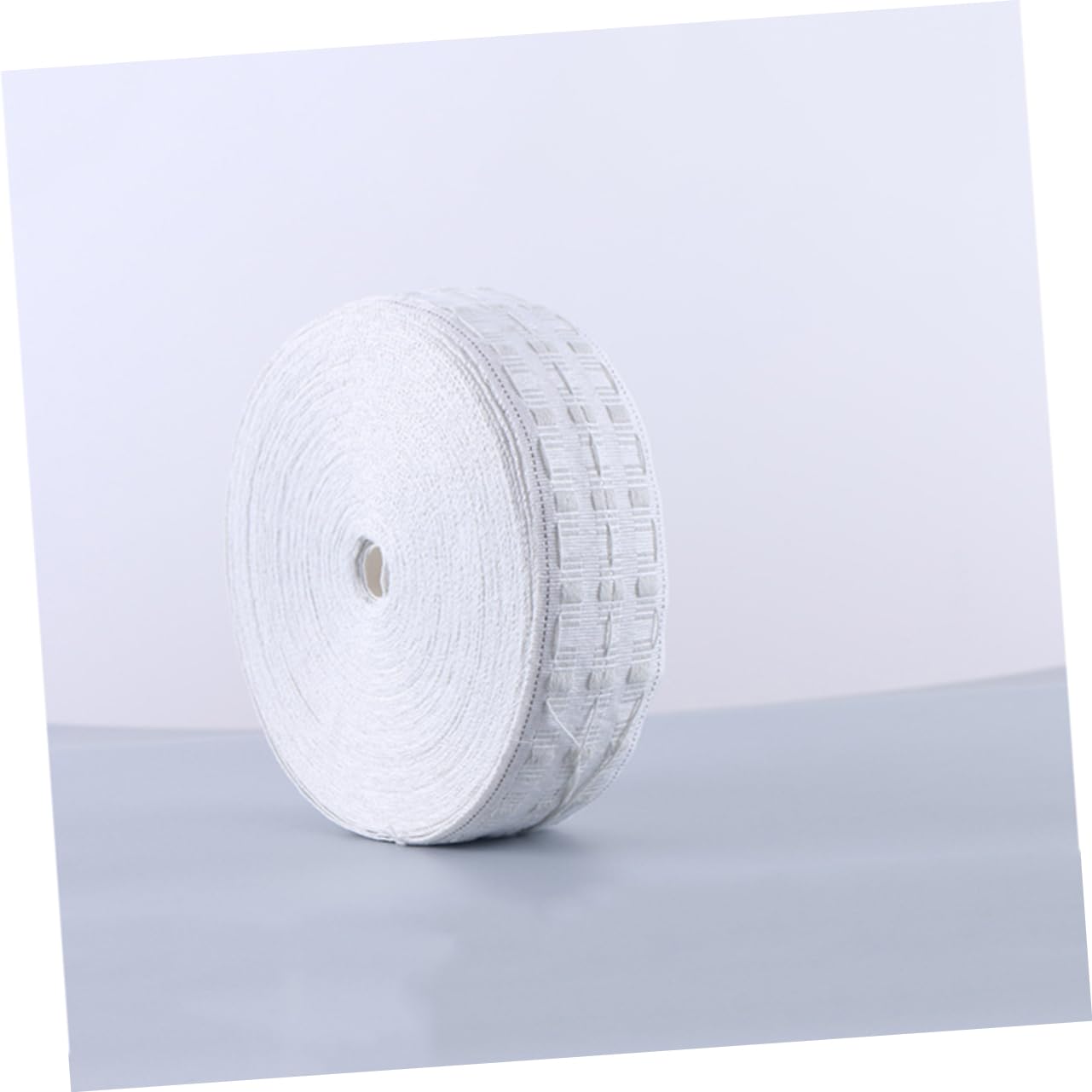 PRETYZOOM 50m Sangle de Rideau Accessoires pour Rideaux Bande de Renfort Ruban pour Plis de Rideaux Non Tissé Blanc Œillets à Perforer Ceintures