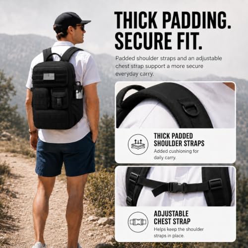 Image of 25L Tactical Backpack for Men, Small Military MOLLE EDC Daypack