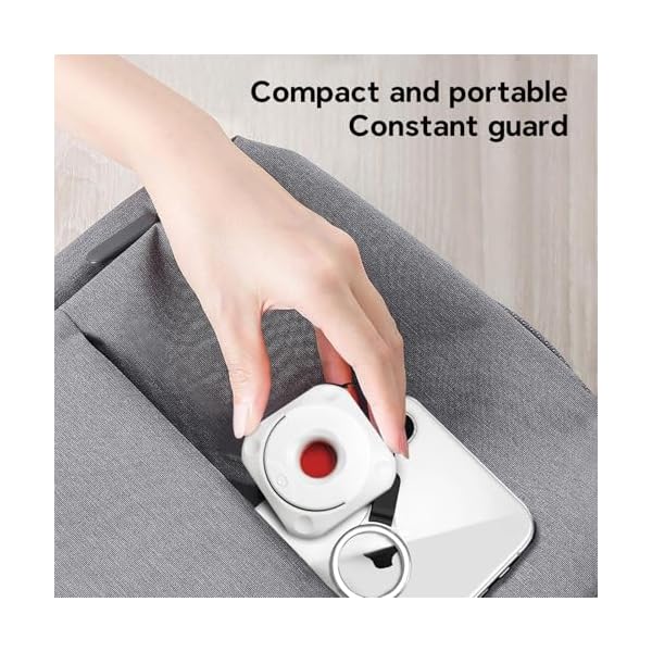 Portable Hidden Camera Detectors, Rechargable Anti-Spy Anti-Bug Camera Detector Spy Camera Finder, 720H Battery Capacity Infrared Scanning Detectors for Hotel,Bathroom,Office,Travel,Car,White - Image 4