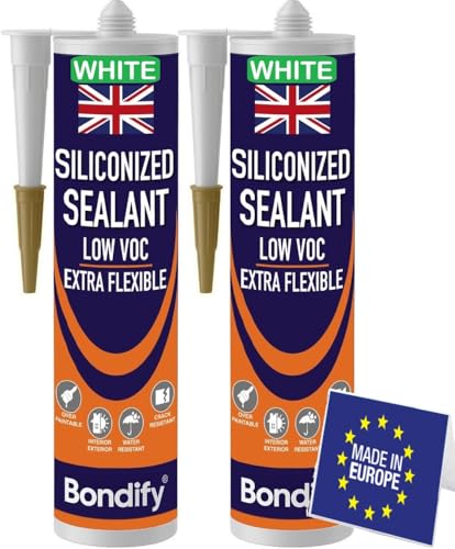 BONDIFY Waterproof Siliconized Acrylic Latex Caulk