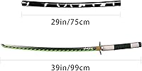 Vista 79 de SV Anime Demon Slayer Sword Katana 41 Inch Decorative Collectible Gift Cosplay Sword，Various Styles Available