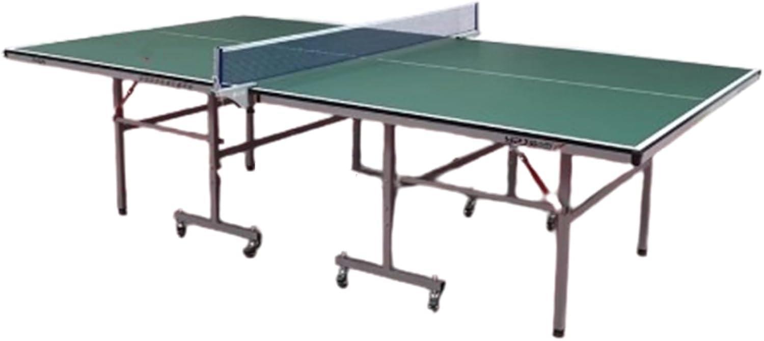 Table Tennis Table, Folding Ping Pong Table with Net Set, Sturdy Steel Frame, Indoor Outdoor Table Tennis Table for Home, School and Recreation Use