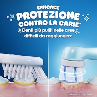 Oral-B iO Kids Spazzolino Elettrico Ricaricabile Disney Stitch Per Bambini Dai 6 Anni In Su, Delicato Su Denti da latte e Gengive, Efficace contro la Carie, 1 Spazzolino