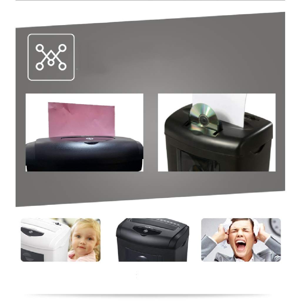Triturador de Alta Seguridad Micro-Cut Trituradora de Papel, Tarjeta de crédito, trituradoras for Oficina y el hogar, con Grandes Ventanas Transparente