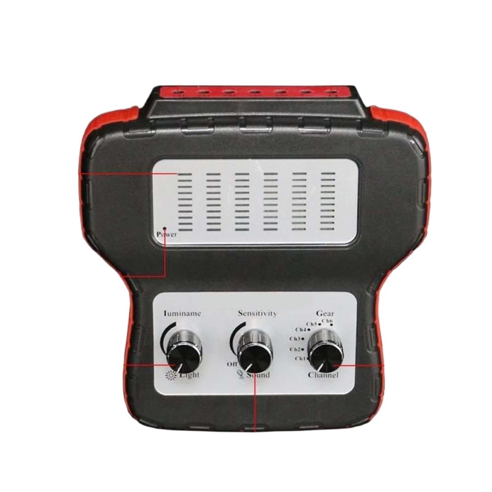 Estetoscopio de Seis Canales Detector de chasis de Coche Estetoscopio de Ruido del Motor Compatible con vehículos automotrices