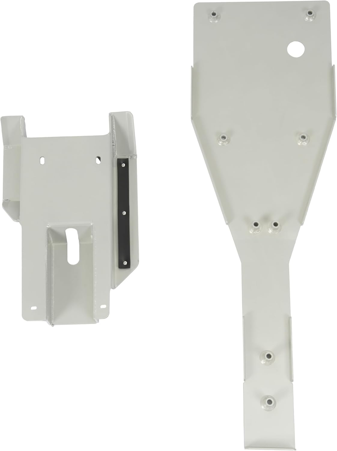 Full Chassis Skid Plate & Swing Arm Compatible with 2001-2005 Yamaha Raptor 660 / 660R Aluminium Chassis Glide Skid Gaurd Silvery