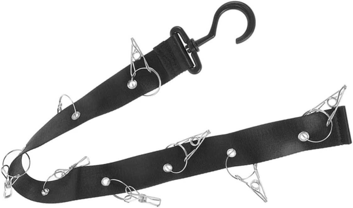 OSALADI Hockey Drying Strap Hanging Rack with Hooks, Oxford Cloth