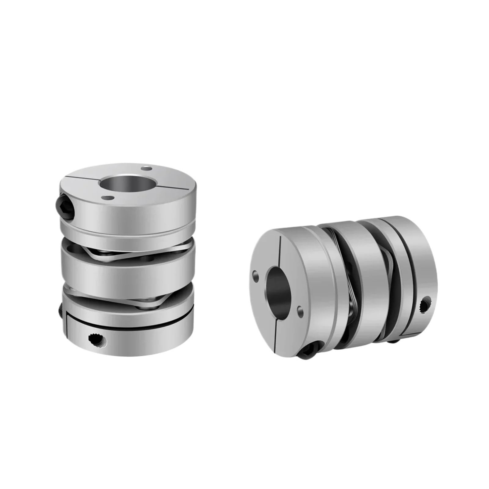 Connecteur élastique de couplage à Double diaphragme en alliage d'aluminium D34L45, 1 pièce, D34mm L45mm(8X9.525)