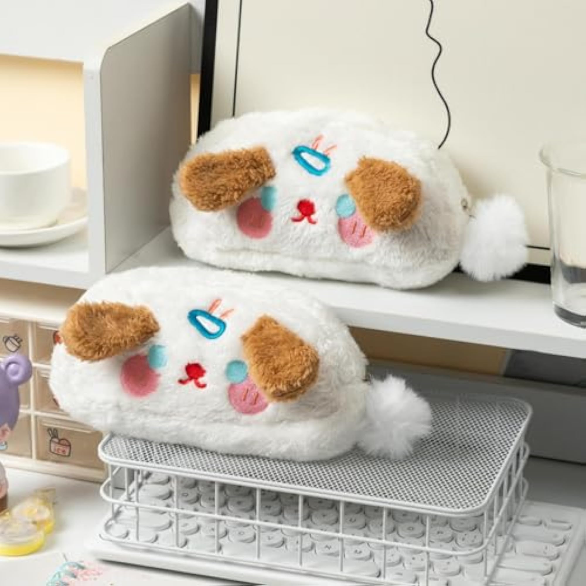 Plush Pencil Case Makeup Bag for School and Festivals