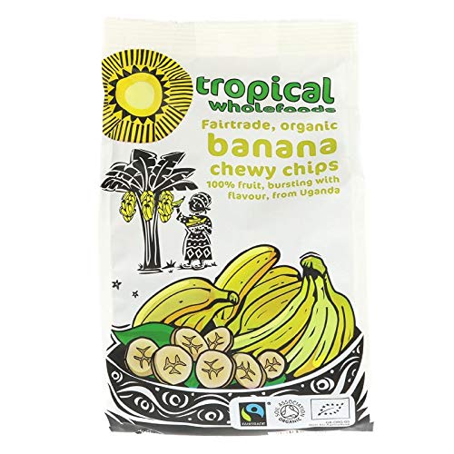 Tropical Wholefoods Sun Dried Banana Chips 150g (Pack of 14)