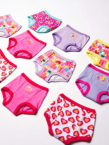 Image of Sesame Street Unisex Toddler Potty Training Pants with Elmo, Cookie Monster and Big Bird with Stickers & Success Chart