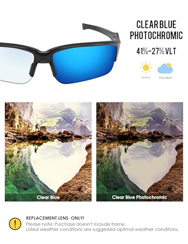 Image of BLAZERBUCK Polarized Replacement Lenses for Oakley Flak Beta OO9363 /Flak Beta Asian Fit OO9372 Sunglass