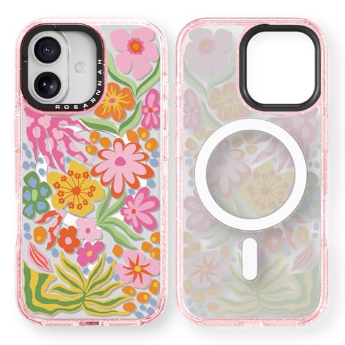 Coque de téléphone résistante de 2 m pour iPhone 17 MagSafe - Motif floral durable