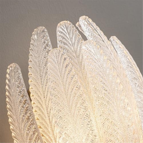 Aplique de pared de vidrio con plumas para iluminar con elegancia tu tocador 5