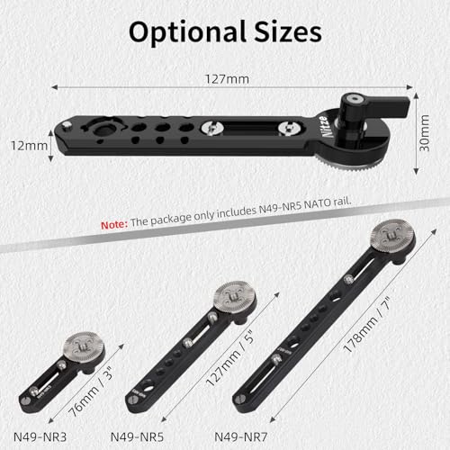 Image of Nitze NATO Rail with ARRI Rosette (5 inch /127 mm) - N49-NR5