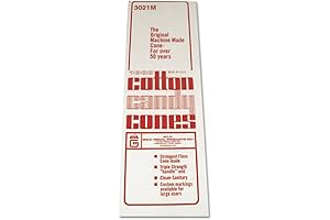 TACVPI Cotton Candy Sugar Cone Bulk: Indulge in a Whimsical Carnival Treat (4000 ct)