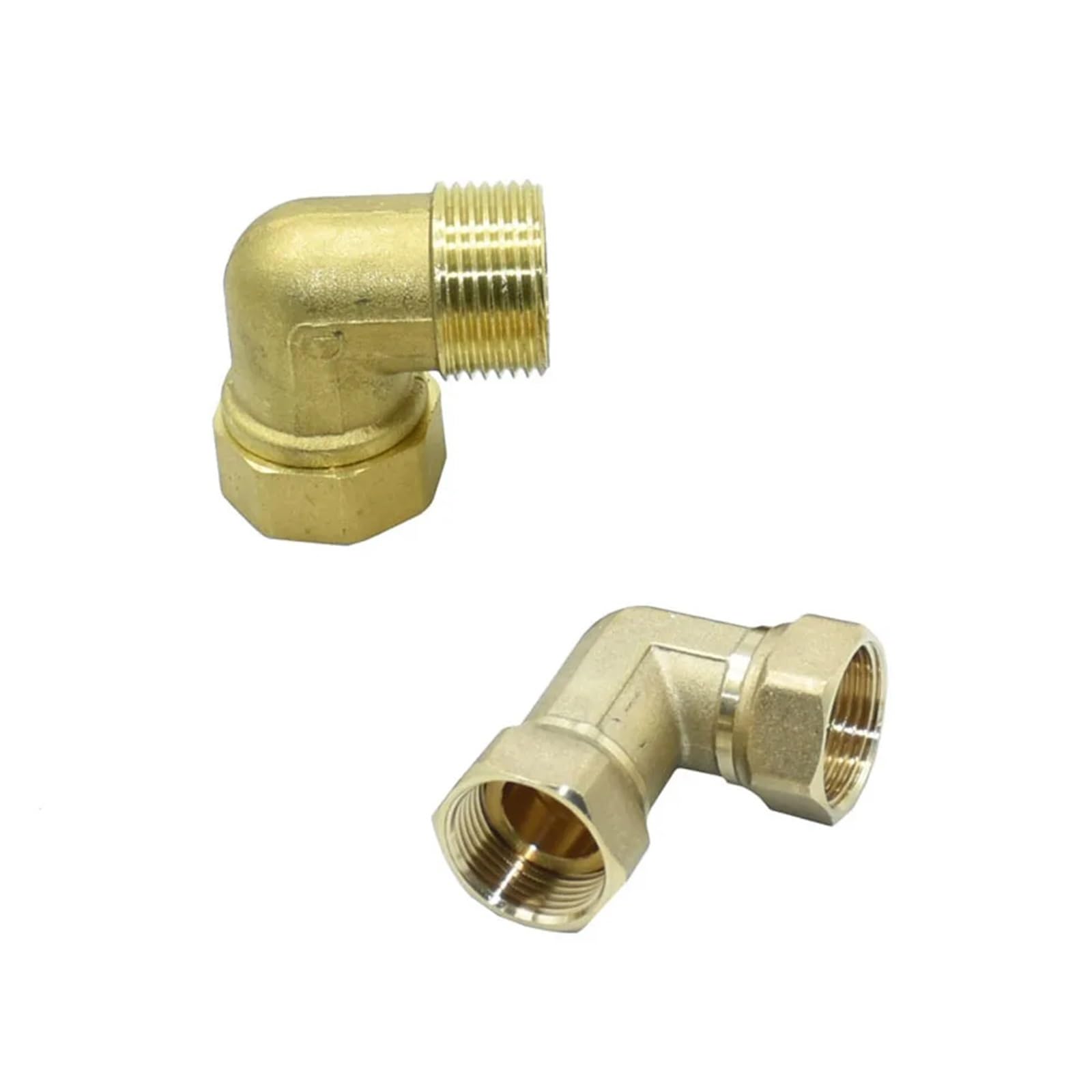 1pcs Brass 3/4" 1" Male Female Thread Elbow Connector 90 Degrees Hose Fittings Tube connectors Rotate G3/4 G1 Water Joint