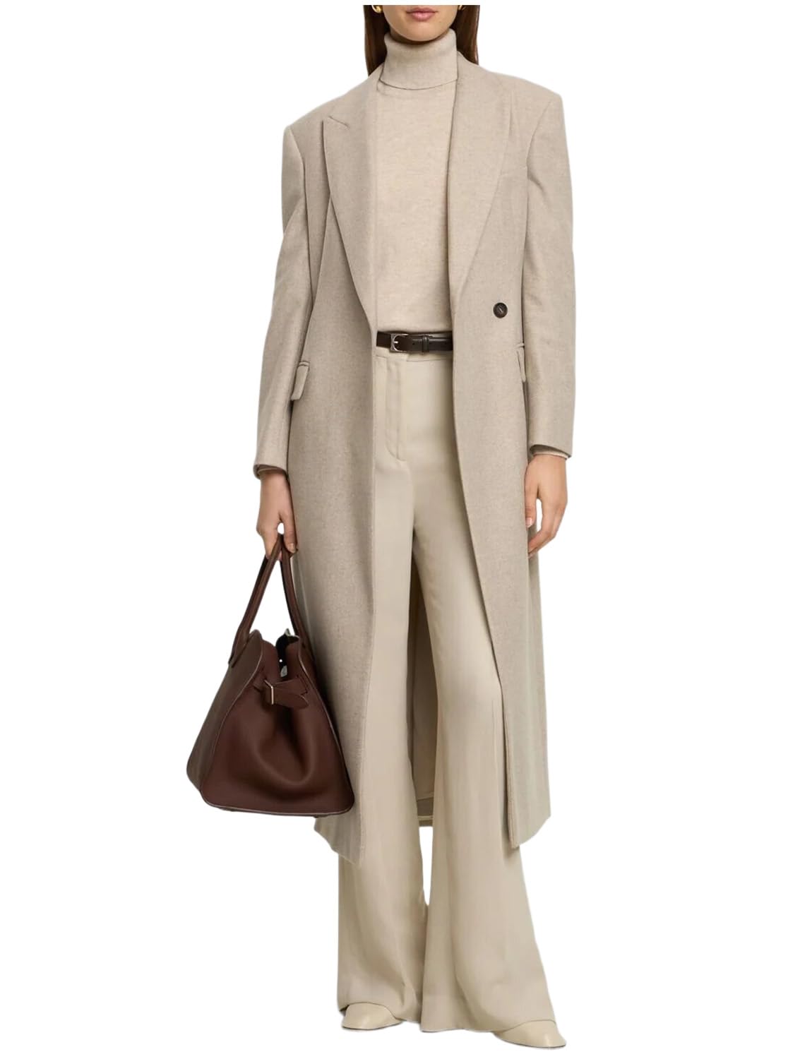 Womens Thin Tweed Long Blazer Formal Party Peak Lapel Coat for Meeting Christmas